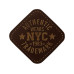 Mono-Quick Aufnäher Leder Authentic Wears NYC 1 Stück