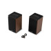 Audizio Regallautsprecher Paar BS20-DW 50W, BT, Akku, Holz Braun