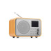 Audizio Milan-Bamboo DAB+ Radio mit BT u. FM, bambusfarben Grau