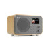 Audizio Milan-Bamboo DAB+ Radio mit BT u. FM, bambusfarben Grau