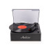 Audizio Plattenspieler mit Bluetooth Reno-BK Retro, Stereo Schwarz