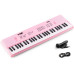 MAX Keyboard KD54P Tragbares elektronisches Musik-Keyboard Pink