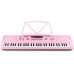 MAX Keyboard KD61P Kinderklavier Pink 61 Tasten LED-Display
