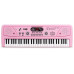 MAX Keyboard KD61P Kinderklavier Pink 61 Tasten LED-Display