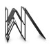 Vonyx DBF105 Kompaktes DJ-Booth faltbar Aluminium mit Lycra-Covern
