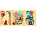 Ravensburger Puzzle Ukiyo-e Katzenkrieger, Roter Panda & Drache 3 x 100 Ravensburger Puzzle Ukiyo-e Katzenkrieger, Roter Panda & Drache 3 x 100