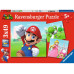 Ravensburger Puzzle Super Mario 3 x 49 Teile, mit Mini-Postern