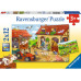 Ravensburger Puzzle Fleissig auf dem Bauernhof 2 x 12 Teile