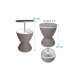 relaxdays Beistelltisch mit Kühlfunktion 30 L 48.5 x 82 cm, Beige