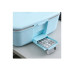 relaxdays Medizinbox aus Kunststoff Grau/Hellblau 17 x 28 x 18 cm