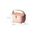 relaxdays Medizinbox aus Kunststoff Hellbraun/Rosa 18 x 28 x 20 cm