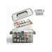 relaxdays Medizinbox aus Kunststoff Transparent