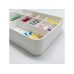 relaxdays Medizinbox aus Kunststoff Transparent