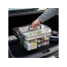 relaxdays Medizinbox aus Kunststoff Transparent