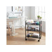 relaxdays Rollwagen Mesh mit 3 Ebenen 63 x 44,5 x 26 cm