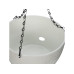 relaxdays Blumenampel M 2er Set 20.5 x 12 cm
