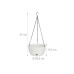 relaxdays Blumenampel XL 2er Set 28.5 x 15.5 cm
