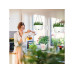 relaxdays Blumenampel XL 2er Set 28.5 x 15.5 cm