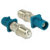 Delock Adapter F-Type/FAKRA Z Buchse (f) - FAKRA Z Stecker (m)