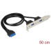 Delock Slotblech 1x19Pin, 2xUSB-A Delock Slotblech 1x19Pin, 2xUSB-A