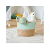 Zeller Present Aufbewahrungskorb Baumwolle/Wasserhyazinthe Braun/Mint