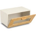 Zeller Present Brotkasten m. Klappe, Metall/Bambus Braun/Beige Zeller Present Brotkasten m. Klappe, Metall/Bambus Braun/Beige