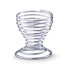 Zeller Present Eierbecher Spirale 4 Stück Silber