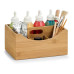 Zeller Present Aufbewahrungsbox Bamboo mit Griff Braun