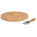 Zeller Present Pizza-Set Bamboo 2-teilig 32 cm  x 32 cm