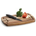 Zeller Present Schneidebrett Akazie mit Saftrille 21 cm  x 32 cm