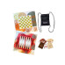 Bünzlig Dog Familienspiel-Set «Backgammon, Dame und Schach»