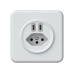 Hager ORIGIN UP Ladesteckdose 4xUSB-C 20W PD + 1x T13 ws
