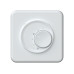 Hager ORIGIN UP-Raumthermostat mit Drehrad ohne Schalter ws