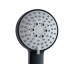 Laufen Duschbrause Stella 80 schwarz matt 3 Strahlarten, Ø 80 mm