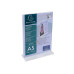 Exacompta Tischaufsteller A5 T-Form Hochformat – Kristall A5