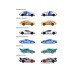 Majorette Porsche Deluxe Cars, 6-sort. 1:64 Kunststoff mehrfarbig