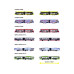 Majorette City Bus MAN + Avenio Tram, 6-sort. Metall, Freilauf