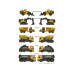 Majorette Volvo Construction Premium, 6-sort. Metall 1:64