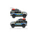 Majorette Land Rover Defender 90 Police Polizei, Metall