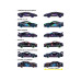 Majorette Neon Racer Premium Cars, 6-sort. 6-teiliges Sortiment, 1:64