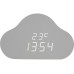 TFA Dostmann Clocco Cloud Digital, Grau, mit Innentemperatur TFA Dostmann Clocco Cloud Digital, Grau, mit Innentemperatur
