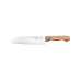 Schwertkrone Santoku Kochmesser Olivenholz - 20 cm Silber/Braun