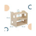 relaxdays Spielregal Holz Hellbraun 59 x 61 x 39 cm