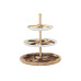 relaxdays Etagere Weiss/Hellbraun