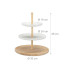 relaxdays Etagere Weiss/Hellbraun