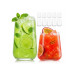 relaxdays Glas 550 ml, 12 Stück, Transparent