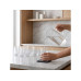 relaxdays Glas 550 ml, 12 Stück, Transparent