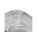 relaxdays Grillschalen Aluminium 50er Set eckig Silber