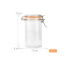 relaxdays Einmachglas 500 ml, 6 Stück