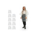 relaxdays Regenponcho Set 10-teilig PE Transparent relaxdays Regenponcho Set 10-teilig PE Transparent